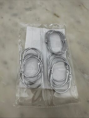 Shower curtain hooks- set of 12